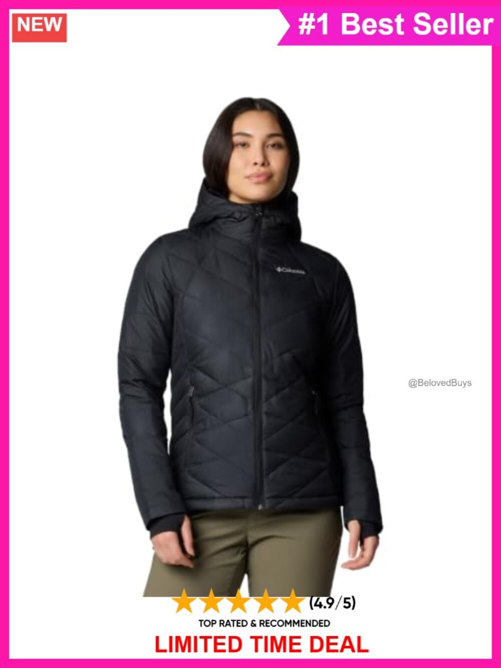 Columbia Heavenly Hooded Quilted Puffer Jacket Winter Coat